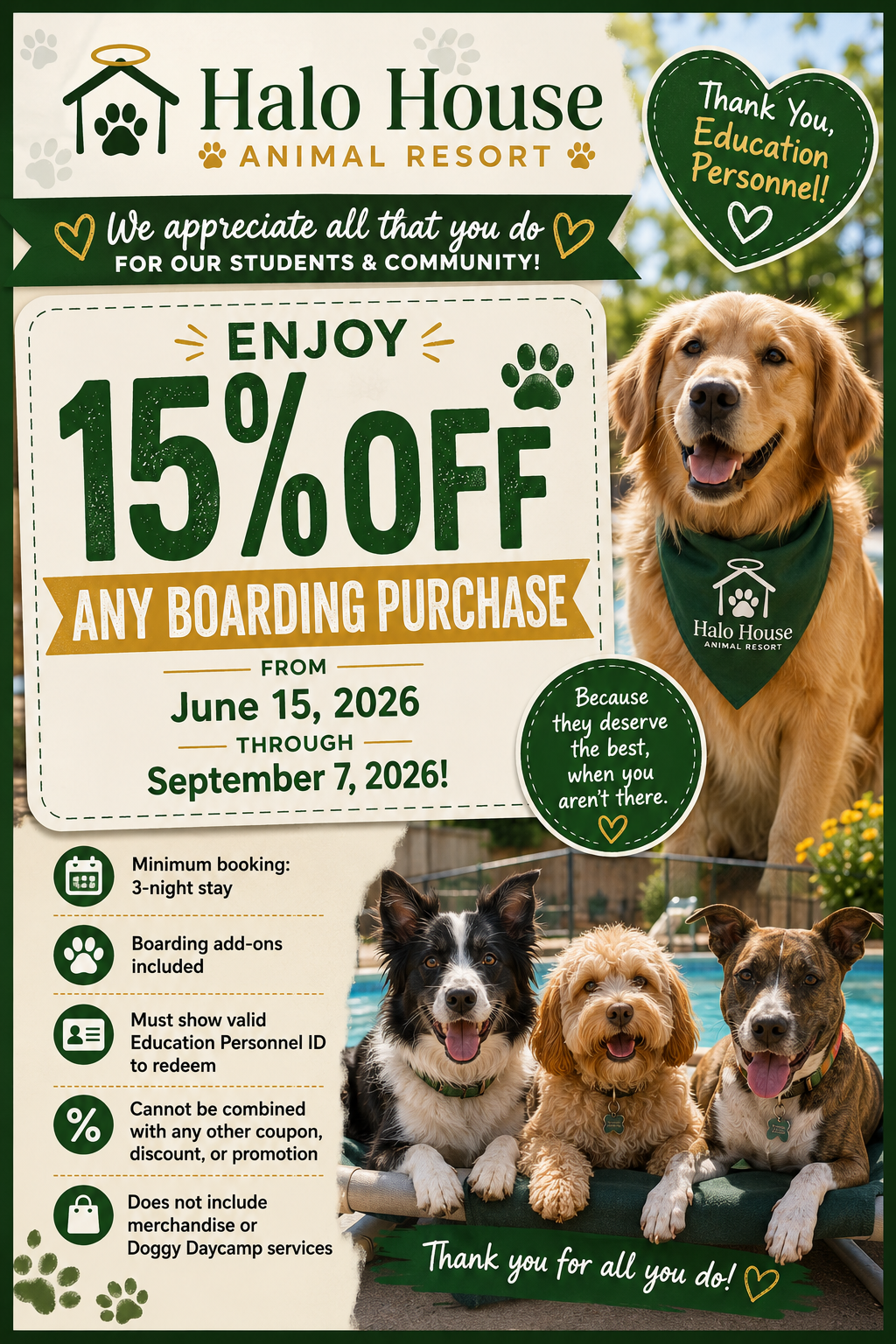 South Jersey Dog Boarding Special